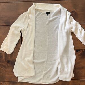 White cardigan
